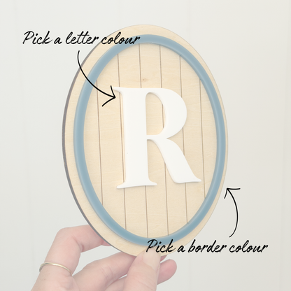 Initial Wall Sign - Kids Bedroom Decor