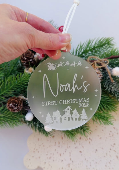 Baby’s First Christmas Ornament | Personalised First Christmas Tree Ornament