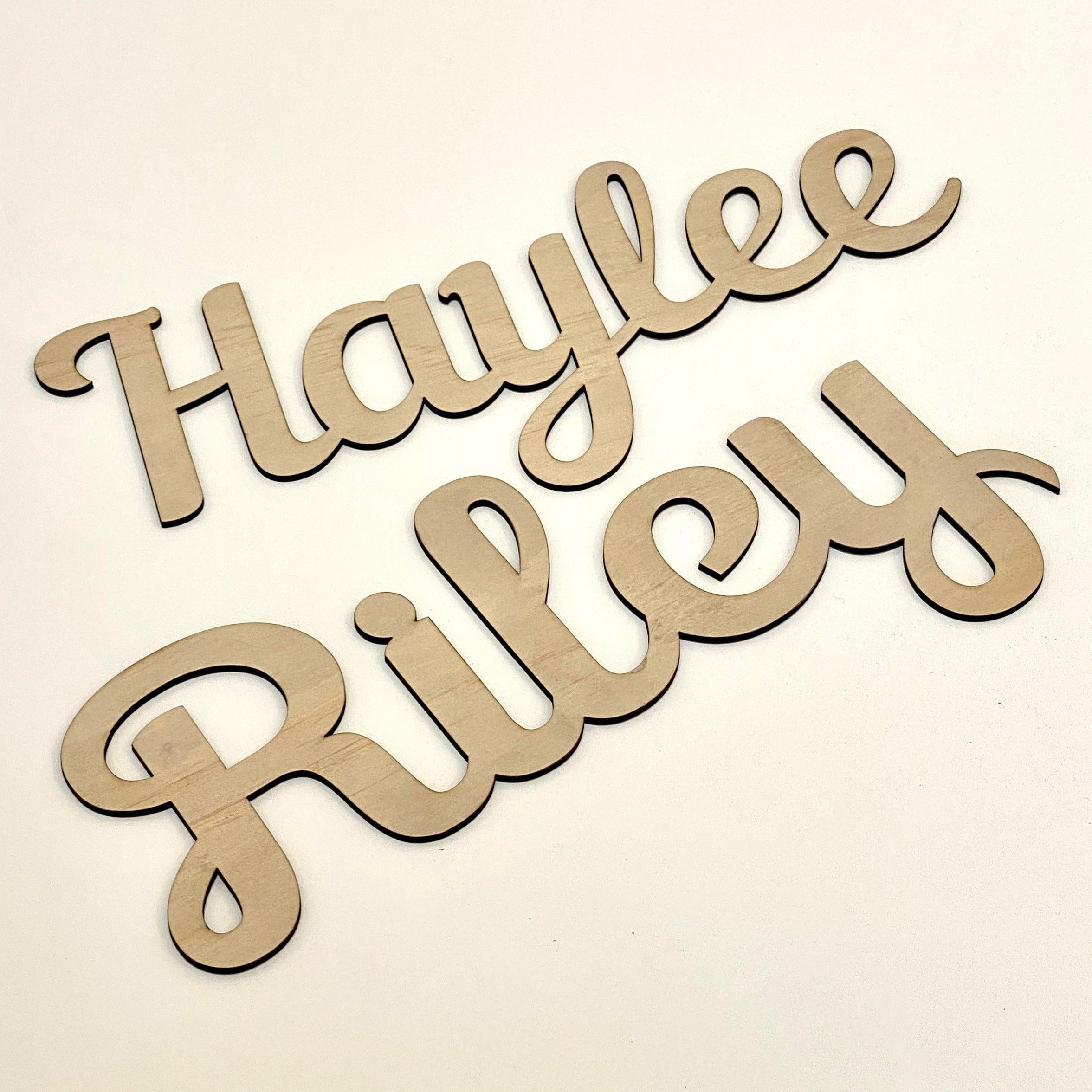 Personalised Wooden Name Sign | Custom Name Sign | Laser Cut Wooden Si ...